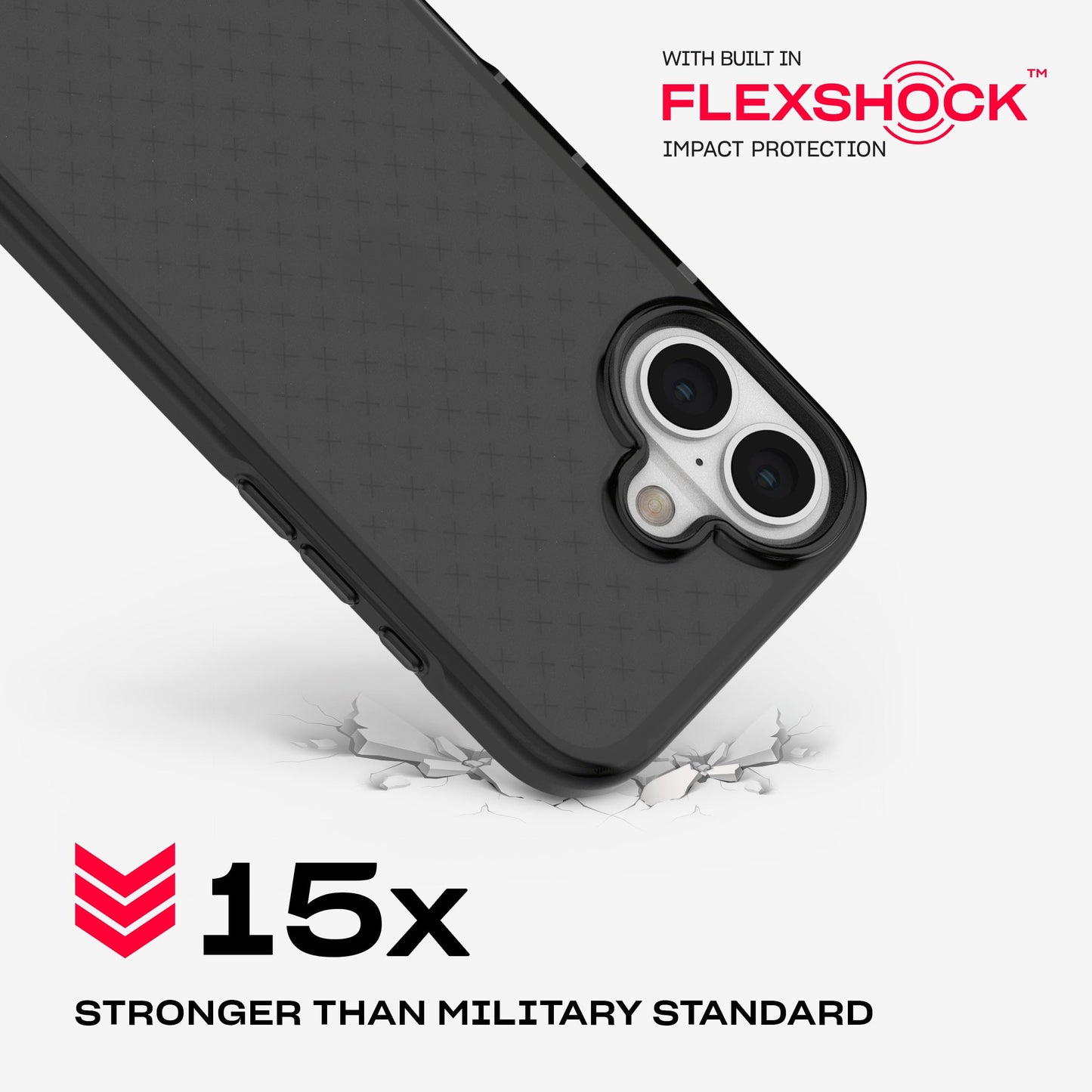 Tech21 EvoCheck for iPhone 16 - Impact Protection Case - in Smokey