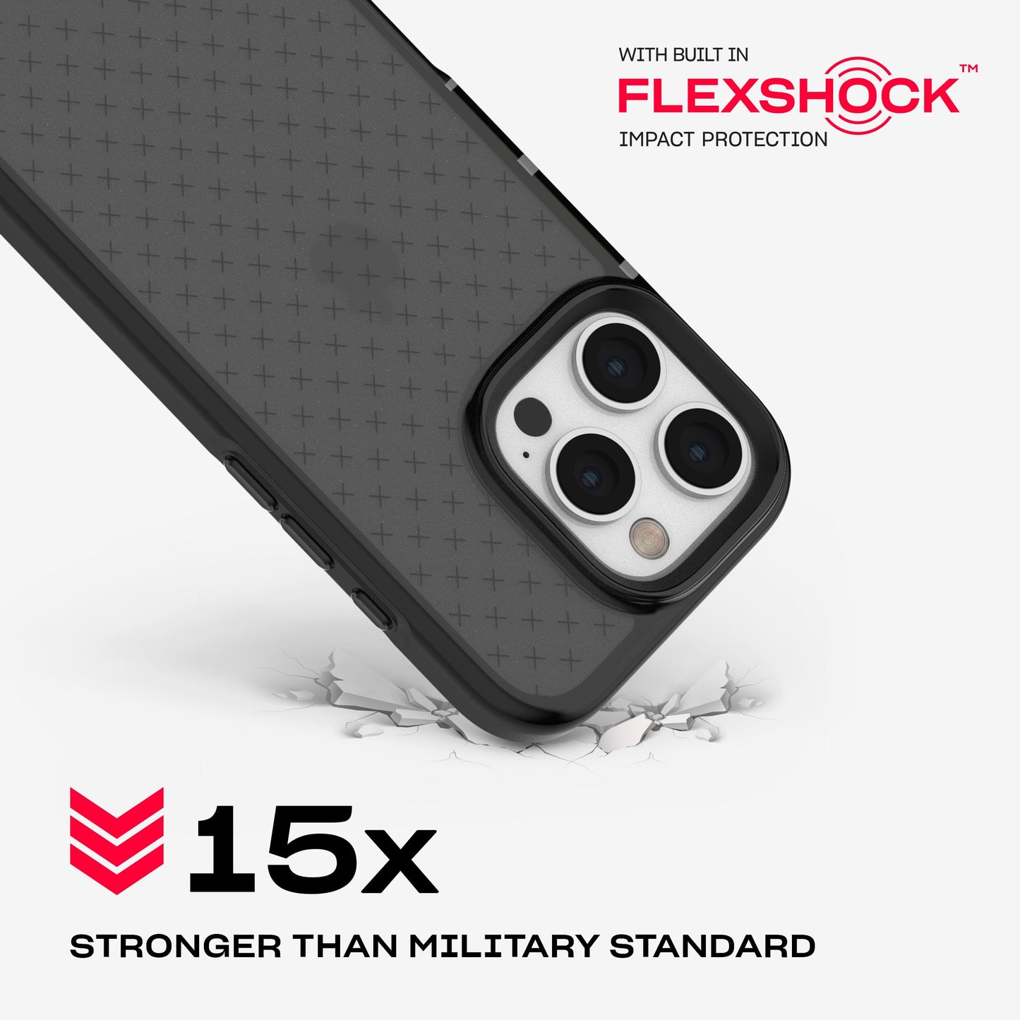Tech21 EvoCheck for iPhone 16 - Impact Protection Case - in Smokey