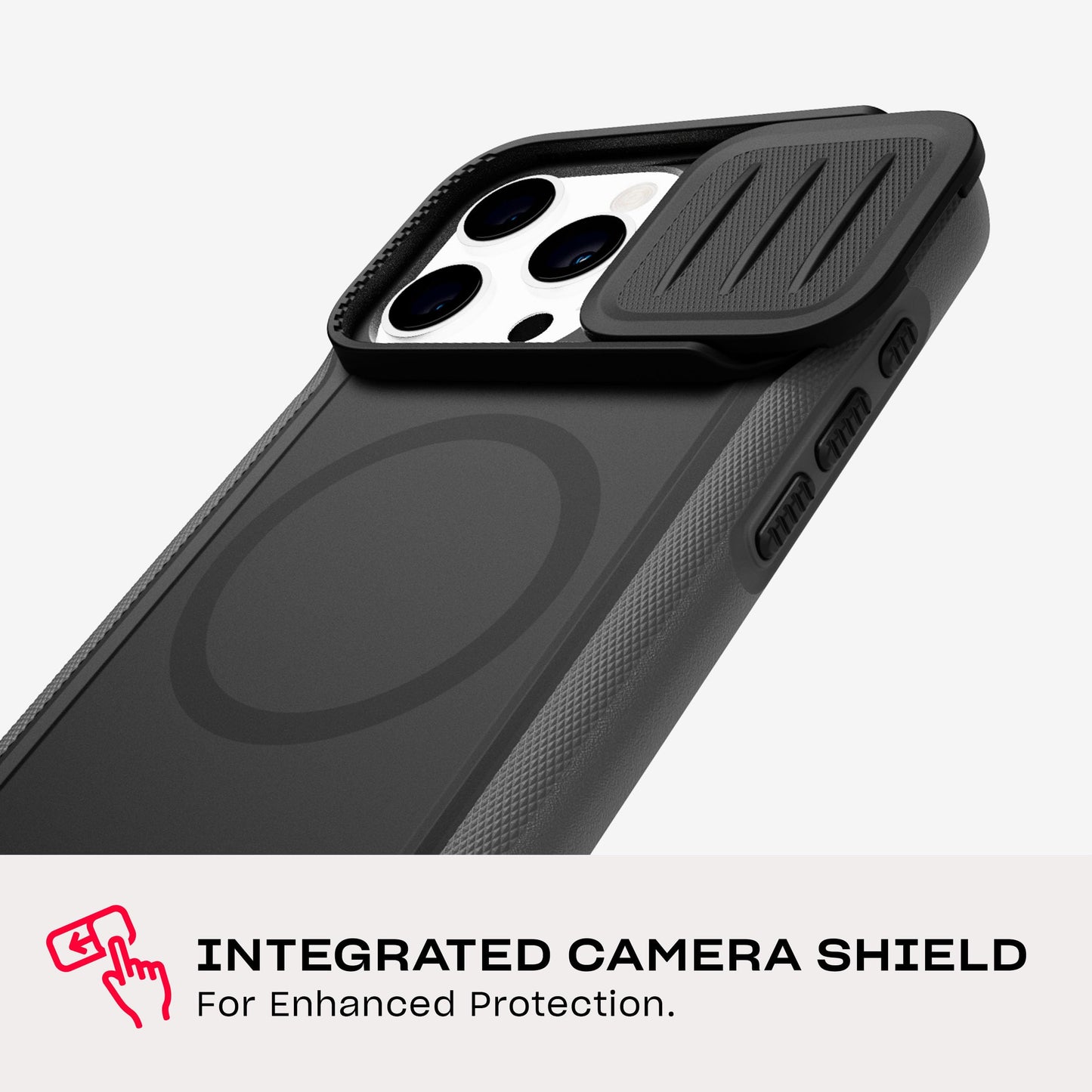 Tech21 EvoMax for iPhone 16 Pro Max Compatible with MagSafe - Impact Protection Case 21x Military Standard Tested - Camera Shield -in Black/Charcoal